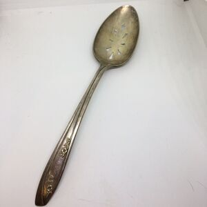 Silver Spoon wm rogers is Marked silverplate flatware Serving Spoon